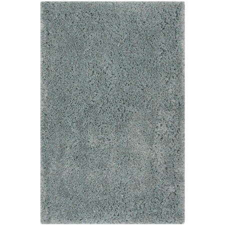 Safavieh 5 x 8 ft. Toronto Shag Contemporary Medium Rectangle Rug, Blue SGT501M-5